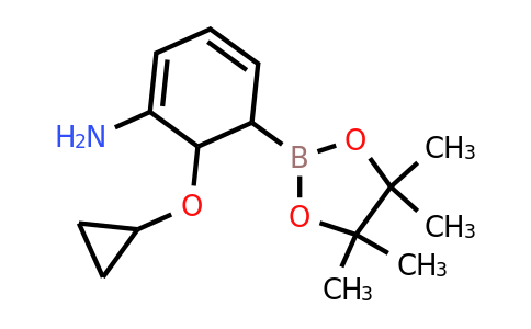 6-Cyclopropoxy-5-(4,4,5,5-tetramethyl-1,3,2-dioxaborolan-2-YL)cyclohexa-1,3-dienamine