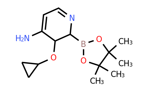 3-Cyclopropoxy-2-(4,4,5,5-tetramethyl-1,3,2-dioxaborolan-2-YL)-2,3-dihydropyridin-4-amine