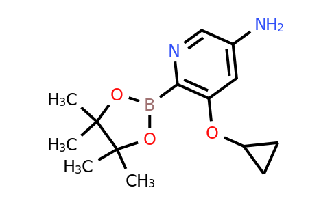 5-Cyclopropoxy-6-(4,4,5,5-tetramethyl-1,3,2-dioxaborolan-2-YL)pyridin-3-amine