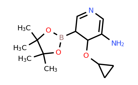 4-Cyclopropoxy-5-(4,4,5,5-tetramethyl-1,3,2-dioxaborolan-2-YL)-4,5-dihydropyridin-3-amine