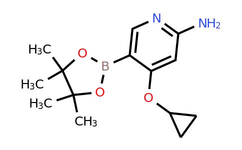 4-Cyclopropoxy-5-(4,4,5,5-tetramethyl-1,3,2-dioxaborolan-2-YL)pyridin-2-amine