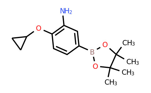 2-Cyclopropoxy-5-(4,4,5,5-tetramethyl-1,3,2-dioxaborolan-2-YL)aniline