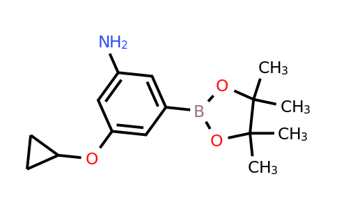 3-Cyclopropoxy-5-(4,4,5,5-tetramethyl-1,3,2-dioxaborolan-2-YL)aniline