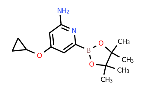 4-Cyclopropoxy-6-(4,4,5,5-tetramethyl-1,3,2-dioxaborolan-2-YL)pyridin-2-amine