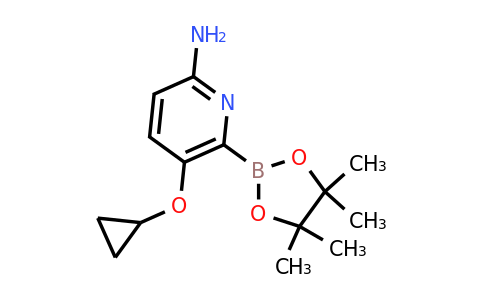 5-Cyclopropoxy-6-(4,4,5,5-tetramethyl-1,3,2-dioxaborolan-2-YL)pyridin-2-amine