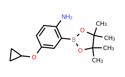 4-Cyclopropoxy-2-(4,4,5,5-tetramethyl-1,3,2-dioxaborolan-2-YL)aniline