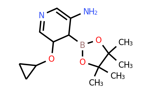 5-Cyclopropoxy-4-(4,4,5,5-tetramethyl-1,3,2-dioxaborolan-2-YL)-4,5-dihydropyridin-3-amine