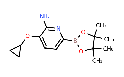 3-Cyclopropoxy-6-(4,4,5,5-tetramethyl-1,3,2-dioxaborolan-2-YL)pyridin-2-amine