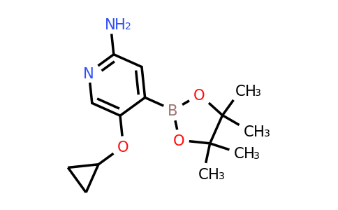 5-Cyclopropoxy-4-(4,4,5,5-tetramethyl-1,3,2-dioxaborolan-2-YL)pyridin-2-amine
