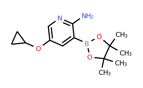5-Cyclopropoxy-3-(4,4,5,5-tetramethyl-1,3,2-dioxaborolan-2-YL)pyridin-2-amine