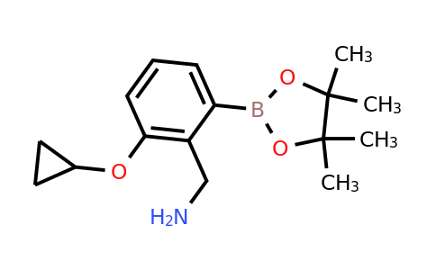 (2-Cyclopropoxy-6-(4,4,5,5-tetramethyl-1,3,2-dioxaborolan-2-YL)phenyl)methanamine