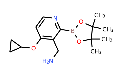 (4-Cyclopropoxy-2-(4,4,5,5-tetramethyl-1,3,2-dioxaborolan-2-YL)pyridin-3-YL)methanamine