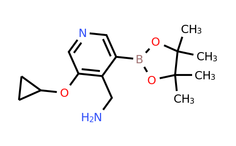 (3-Cyclopropoxy-5-(4,4,5,5-tetramethyl-1,3,2-dioxaborolan-2-YL)pyridin-4-YL)methanamine