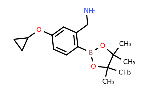 (5-Cyclopropoxy-2-(4,4,5,5-tetramethyl-1,3,2-dioxaborolan-2-YL)phenyl)methanamine
