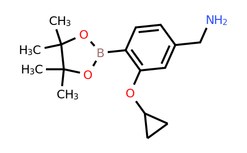 (3-Cyclopropoxy-4-(4,4,5,5-tetramethyl-1,3,2-dioxaborolan-2-YL)phenyl)methanamine