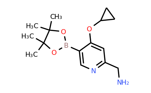 (4-Cyclopropoxy-5-(4,4,5,5-tetramethyl-1,3,2-dioxaborolan-2-YL)pyridin-2-YL)methanamine