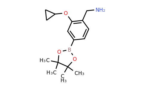 (2-Cyclopropoxy-4-(4,4,5,5-tetramethyl-1,3,2-dioxaborolan-2-YL)phenyl)methanamine