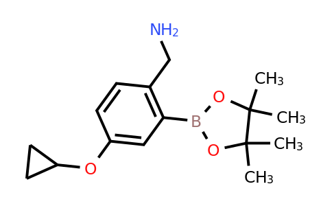 (4-Cyclopropoxy-2-(4,4,5,5-tetramethyl-1,3,2-dioxaborolan-2-YL)phenyl)methanamine