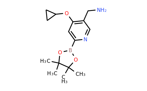 (4-Cyclopropoxy-6-(4,4,5,5-tetramethyl-1,3,2-dioxaborolan-2-YL)pyridin-3-YL)methanamine