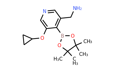 (5-Cyclopropoxy-4-(4,4,5,5-tetramethyl-1,3,2-dioxaborolan-2-YL)pyridin-3-YL)methanamine
