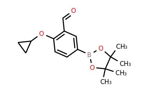 2-Cyclopropoxy-5-(4,4,5,5-tetramethyl-1,3,2-dioxaborolan-2-YL)benzaldehyde