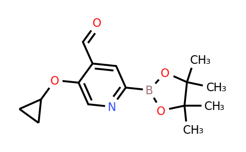5-Cyclopropoxy-2-(4,4,5,5-tetramethyl-1,3,2-dioxaborolan-2-YL)isonicotinaldehyde