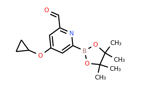 4-Cyclopropoxy-6-(4,4,5,5-tetramethyl-1,3,2-dioxaborolan-2-YL)picolinaldehyde