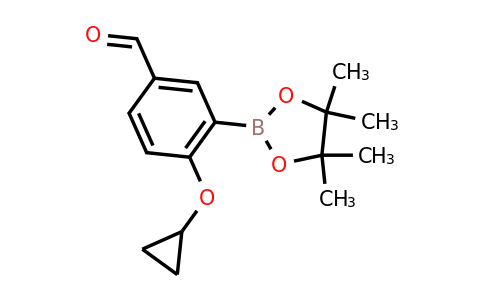 4-Cyclopropoxy-3-(4,4,5,5-tetramethyl-1,3,2-dioxaborolan-2-YL)benzaldehyde
