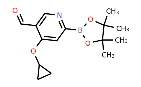 4-Cyclopropoxy-6-(4,4,5,5-tetramethyl-1,3,2-dioxaborolan-2-YL)nicotinaldehyde