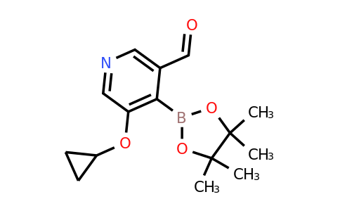 5-Cyclopropoxy-4-(4,4,5,5-tetramethyl-1,3,2-dioxaborolan-2-YL)nicotinaldehyde