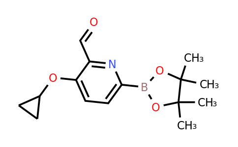 3-Cyclopropoxy-6-(4,4,5,5-tetramethyl-1,3,2-dioxaborolan-2-YL)picolinaldehyde