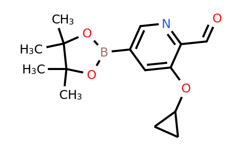 3-Cyclopropoxy-5-(4,4,5,5-tetramethyl-1,3,2-dioxaborolan-2-YL)picolinaldehyde