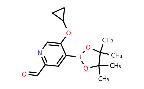 5-Cyclopropoxy-4-(4,4,5,5-tetramethyl-1,3,2-dioxaborolan-2-YL)picolinaldehyde