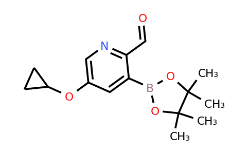5-Cyclopropoxy-3-(4,4,5,5-tetramethyl-1,3,2-dioxaborolan-2-YL)picolinaldehyde