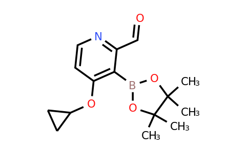 4-Cyclopropoxy-3-(4,4,5,5-tetramethyl-1,3,2-dioxaborolan-2-YL)picolinaldehyde