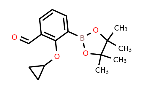 2-Cyclopropoxy-3-(4,4,5,5-tetramethyl-1,3,2-dioxaborolan-2-YL)benzaldehyde