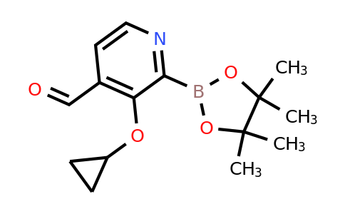 3-Cyclopropoxy-2-(4,4,5,5-tetramethyl-1,3,2-dioxaborolan-2-YL)isonicotinaldehyde