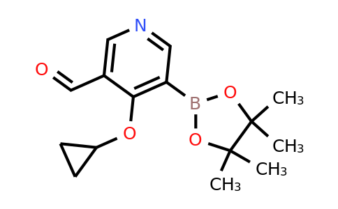 4-Cyclopropoxy-5-(4,4,5,5-tetramethyl-1,3,2-dioxaborolan-2-YL)nicotinaldehyde