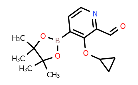 3-Cyclopropoxy-4-(4,4,5,5-tetramethyl-1,3,2-dioxaborolan-2-YL)picolinaldehyde