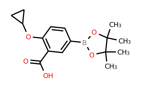2-Cyclopropoxy-5-(4,4,5,5-tetramethyl-1,3,2-dioxaborolan-2-YL)benzoic acid
