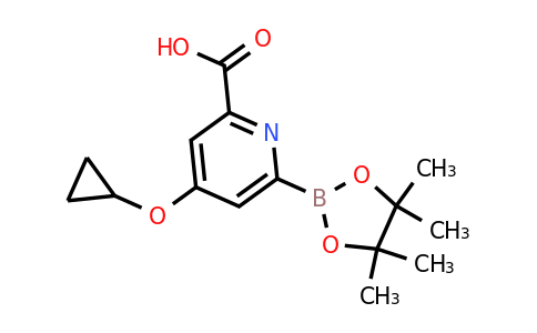 4-Cyclopropoxy-6-(4,4,5,5-tetramethyl-1,3,2-dioxaborolan-2-YL)picolinic acid