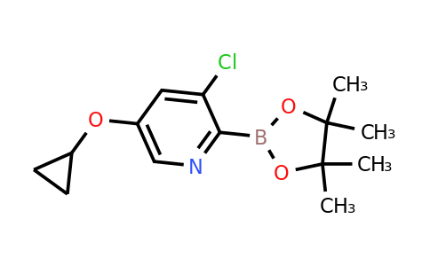 3-Chloro-5-cyclopropoxy-2-(4,4,5,5-tetramethyl-1,3,2-dioxaborolan-2-YL)pyridine