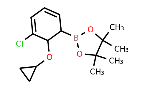 2-(5-Chloro-6-cyclopropoxycyclohexa-2,4-dienyl)-4,4,5,5-tetramethyl-1,3,2-dioxaborolane