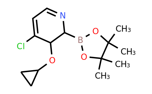 4-Chloro-3-cyclopropoxy-2-(4,4,5,5-tetramethyl-1,3,2-dioxaborolan-2-YL)-2,3-dihydropyridine