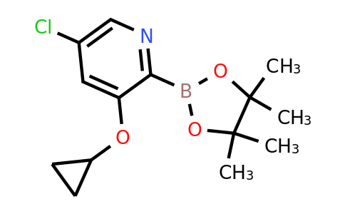 5-Chloro-3-cyclopropoxy-2-(4,4,5,5-tetramethyl-1,3,2-dioxaborolan-2-YL)pyridine
