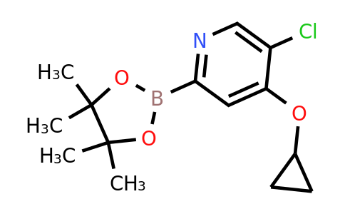5-Chloro-4-cyclopropoxy-2-(4,4,5,5-tetramethyl-1,3,2-dioxaborolan-2-YL)pyridine