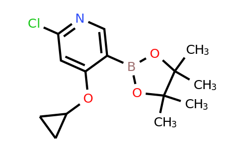 2-Chloro-4-cyclopropoxy-5-(4,4,5,5-tetramethyl-1,3,2-dioxaborolan-2-YL)pyridine
