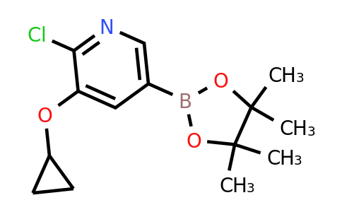 2-Chloro-3-cyclopropoxy-5-(4,4,5,5-tetramethyl-1,3,2-dioxaborolan-2-YL)pyridine