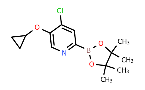 4-Chloro-5-cyclopropoxy-2-(4,4,5,5-tetramethyl-1,3,2-dioxaborolan-2-YL)pyridine