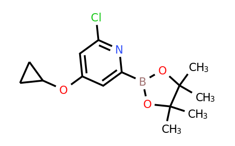 2-Chloro-4-cyclopropoxy-6-(4,4,5,5-tetramethyl-1,3,2-dioxaborolan-2-YL)pyridine